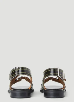 Embroidered Western Sandals