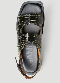 Embroidered Western Sandals