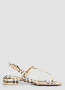 Emily Low Heel Vintage Check Sandals