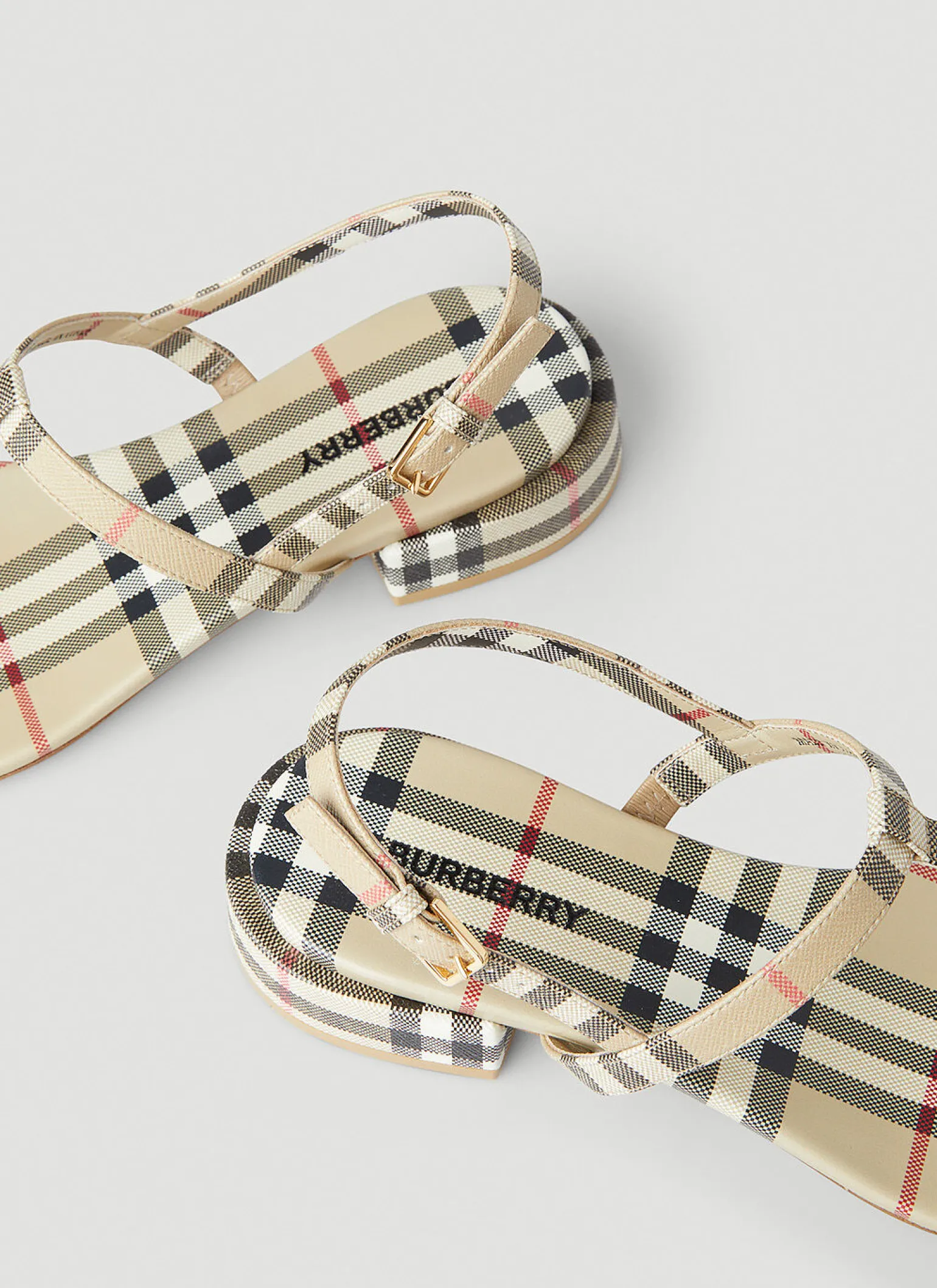 Emily Low Heel Vintage Check Sandals