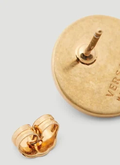 Enamel Medusa Stud Earrings