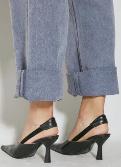 Envelope Leather Heels