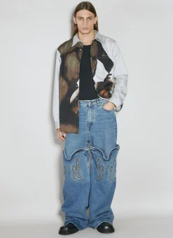 Evergreen Maxi Cowboy Cuff Denim Jeans