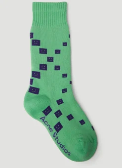 Face Jacquard Socks