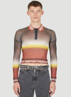 Fade Mesh Polo Shirt