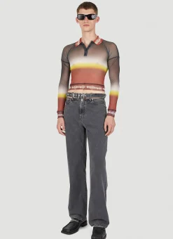 Fade Mesh Polo Shirt