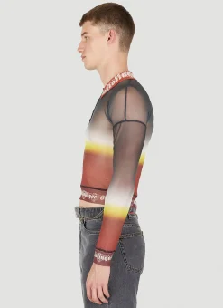 Fade Mesh Polo Shirt