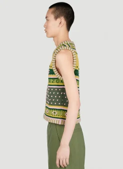 Fairisle Knit Jumper Vest