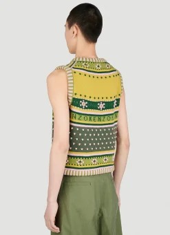 Fairisle Knit Jumper Vest