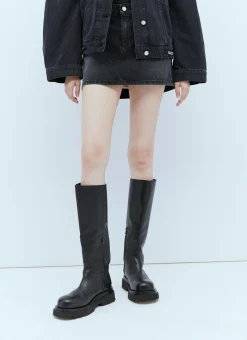 Falabella Chain Denim Mini Skirt