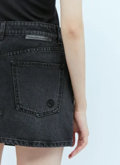 Falabella Chain Denim Mini Skirt