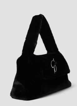 Faux Fur Logo Handbag