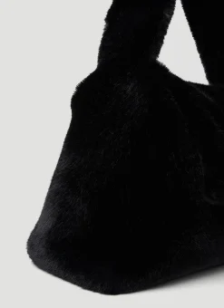Faux Fur Logo Handbag