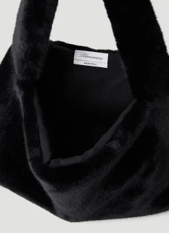 Faux Fur Logo Handbag