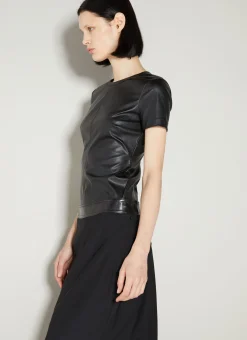 Faux Leather T-Shirt