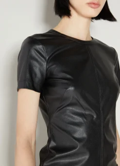 Faux Leather T-Shirt