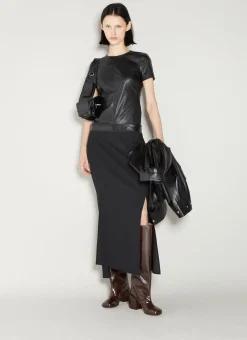 Faux Leather T-Shirt