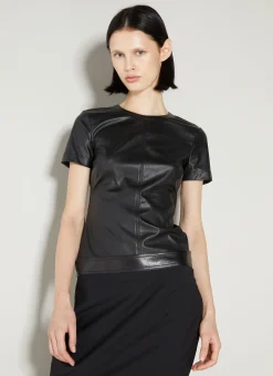 Faux Leather T-Shirt