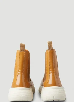 Faux-Leather Chelsea Boots