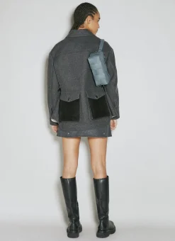 Felt Wool-Blend Jacket