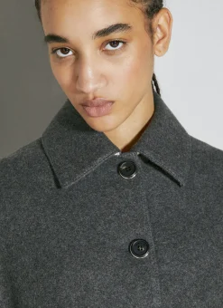 Felt Wool-Blend Jacket