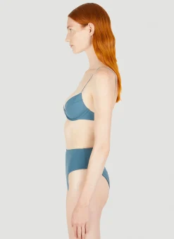 Fine Strap Almond Bikini Top