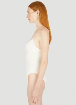 Fine Strap Almond Swimsuit