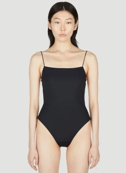 Fine Strap One Piece Swimsuit