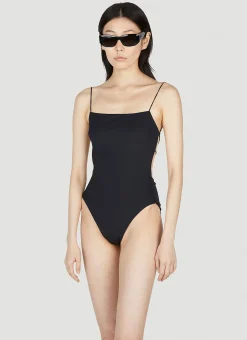 Fine Strap One Piece Swimsuit