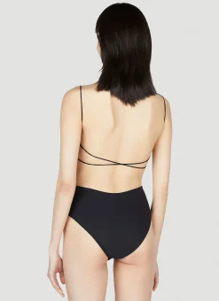 Fine Strap One Piece Swimsuit