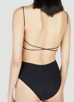 Fine Strap One Piece Swimsuit