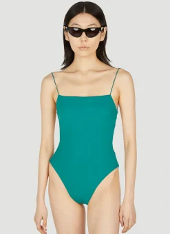 Fine Strap One Piece Swimsuit
