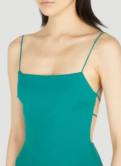 Fine Strap One Piece Swimsuit