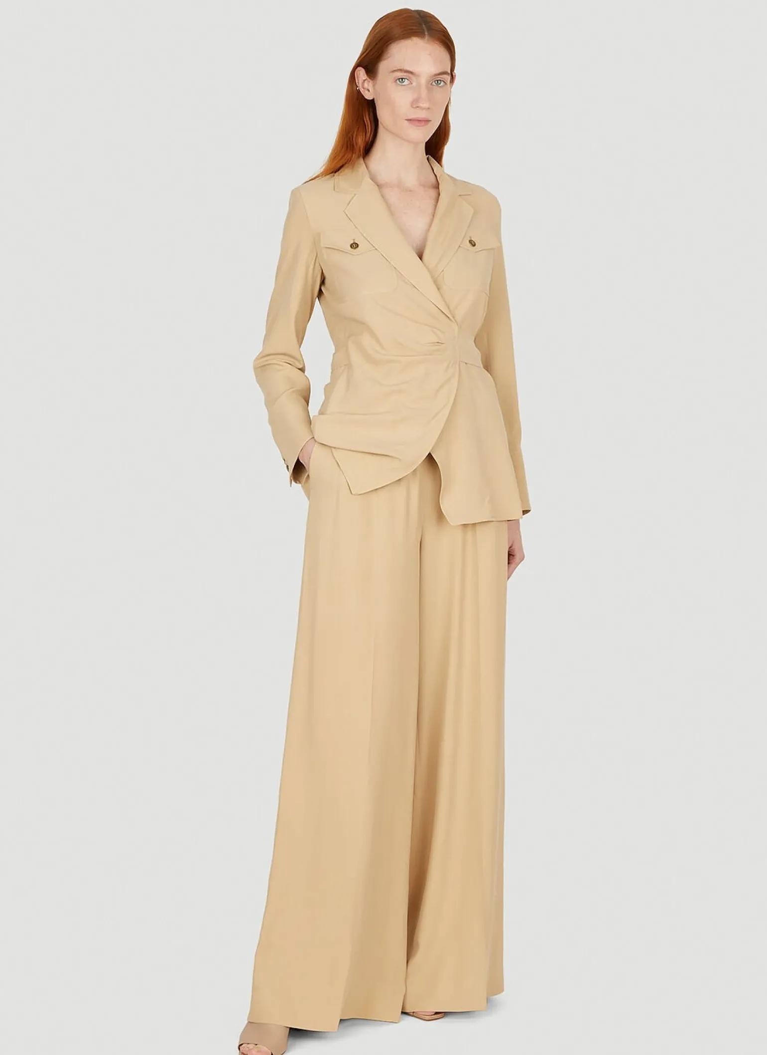Fleur Wrap Front Blazer
