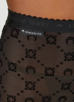 Flocked Mesh Leggings