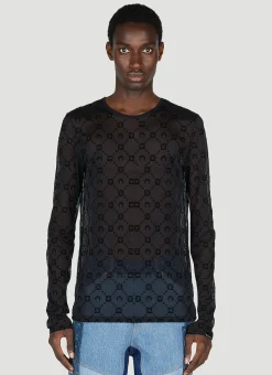 Flocked Mesh Top