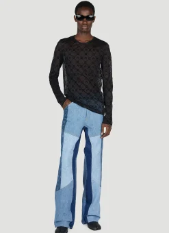 Flocked Mesh Top