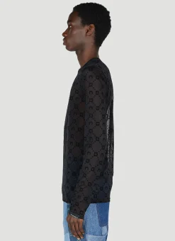 Flocked Mesh Top