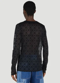 Flocked Mesh Top
