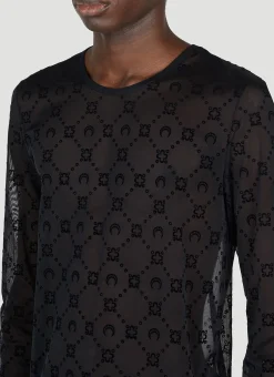 Flocked Mesh Top