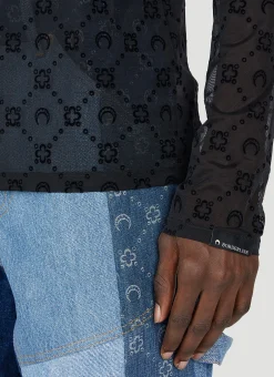 Flocked Mesh Top