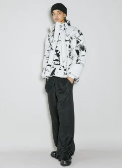 Flock-Print Padded Jacket