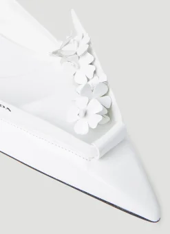 Floral Applique Ballerina Flats