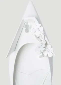 Floral Applique Ballerina Flats