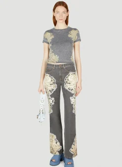 Floral Burn Out T-Shirt