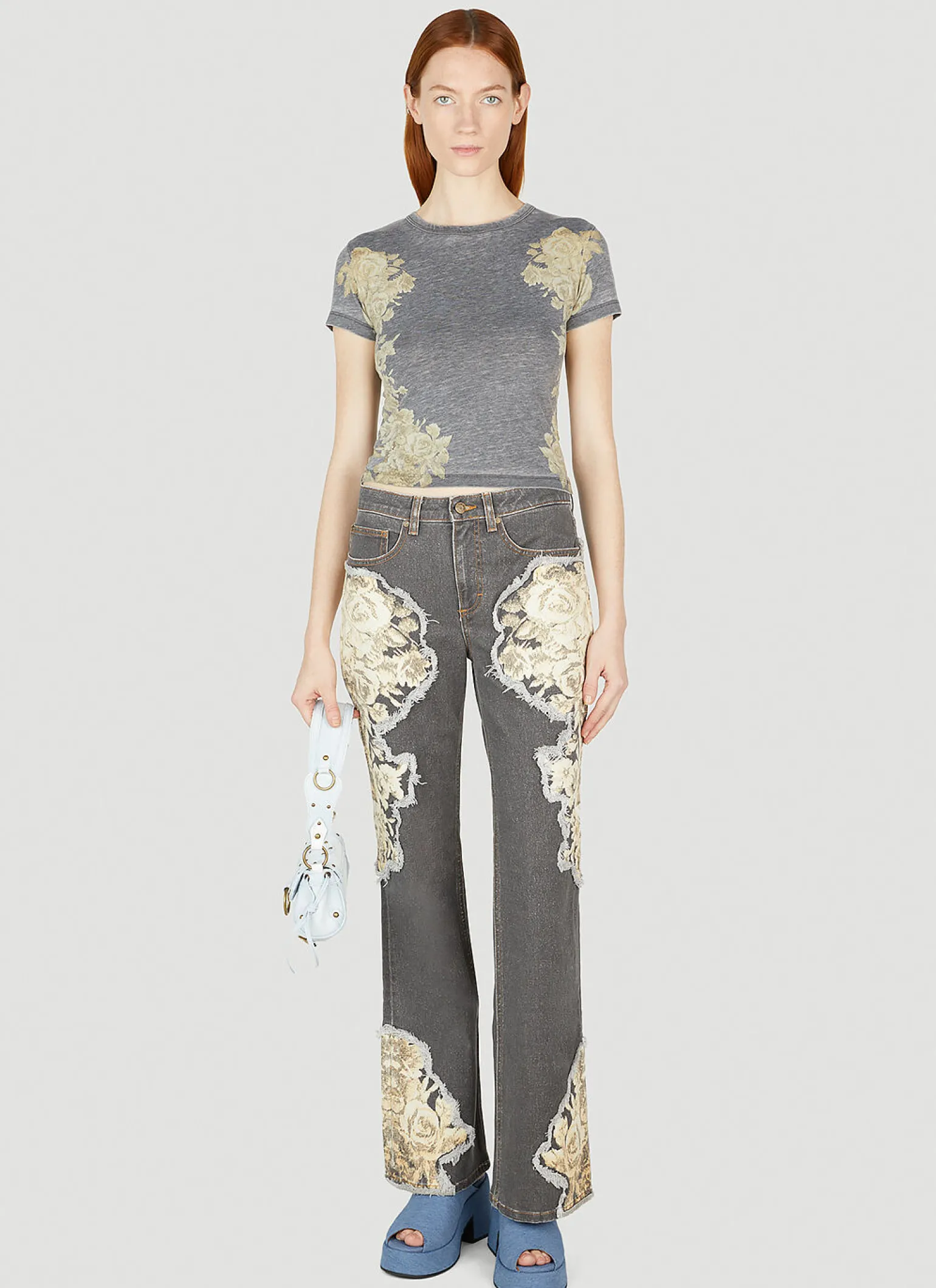 Floral Burn Out T-Shirt