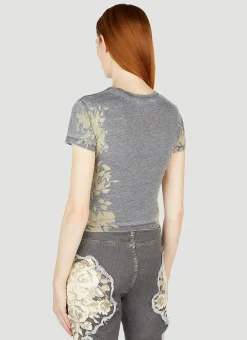 Floral Burn Out T-Shirt