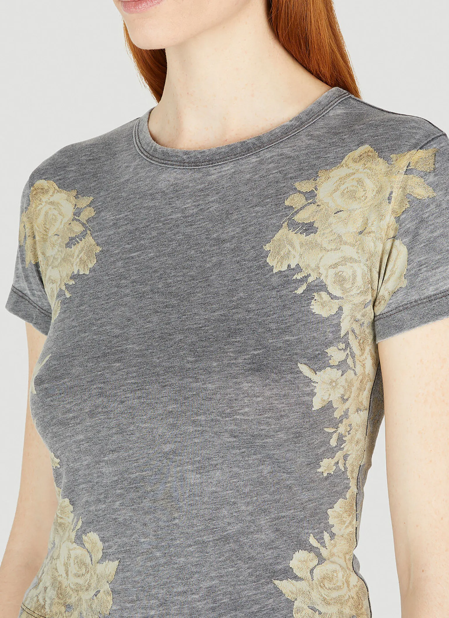 Floral Burn Out T-Shirt