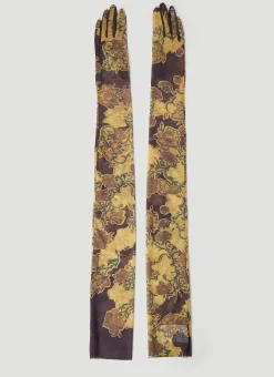Floral Mesh Gloves