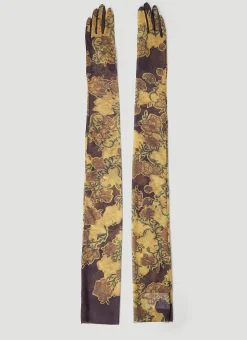 Floral Mesh Gloves